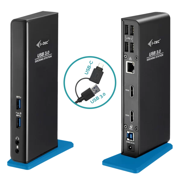 Station d'Acceuil I-TEC USB 3.0/USB-C Dual HDMI Docking Station