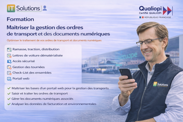 Maîtriser la gestion des ordres de transport et des documents numériques