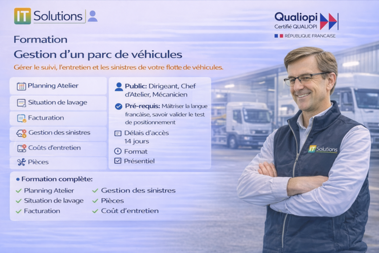 Maîtriser un logiciel de suivi de maintenance et d’entretien de parc automobile